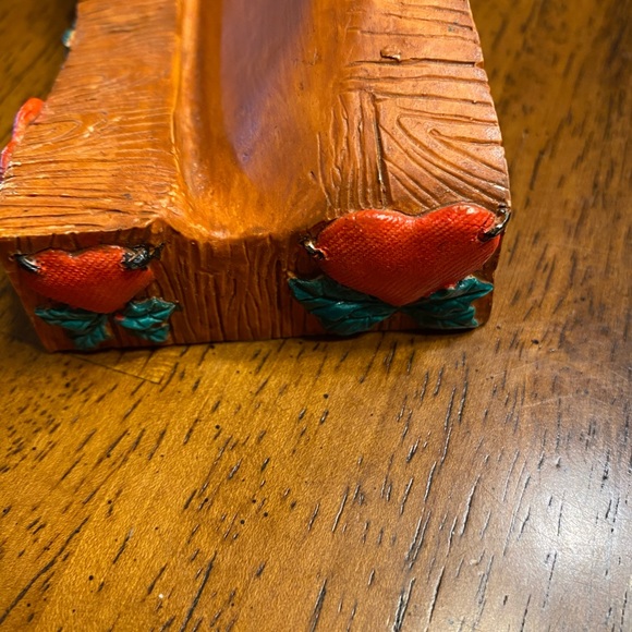 Heart patch place  Christmas bears 3-D plate & stand - Picture 10 of 14